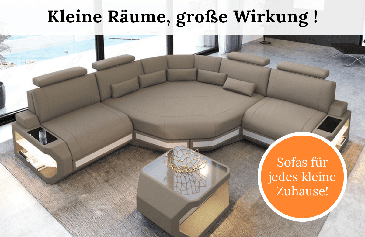 Kleine Sofas für kleine Räume
