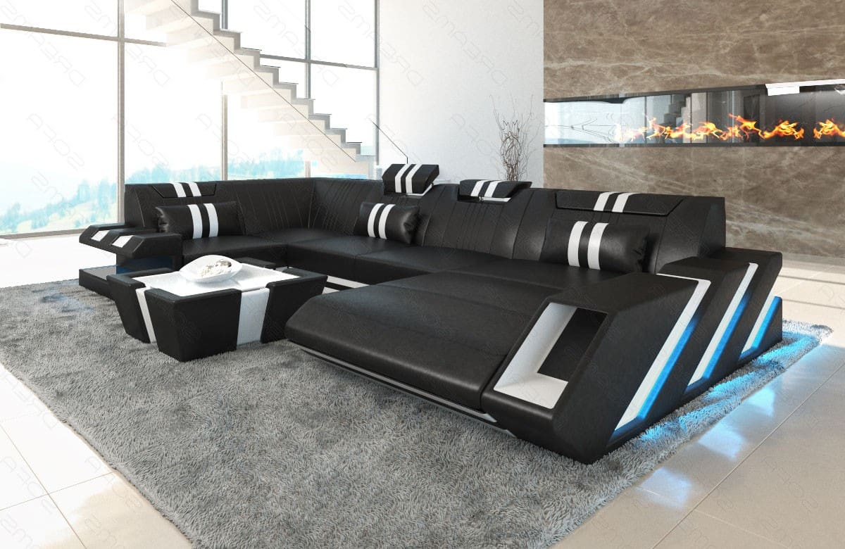 Moderne Wohnlandschaft Apollonia in Leder