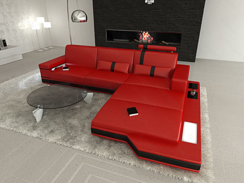 L Form Sofa Messana als modernes Ecksofa