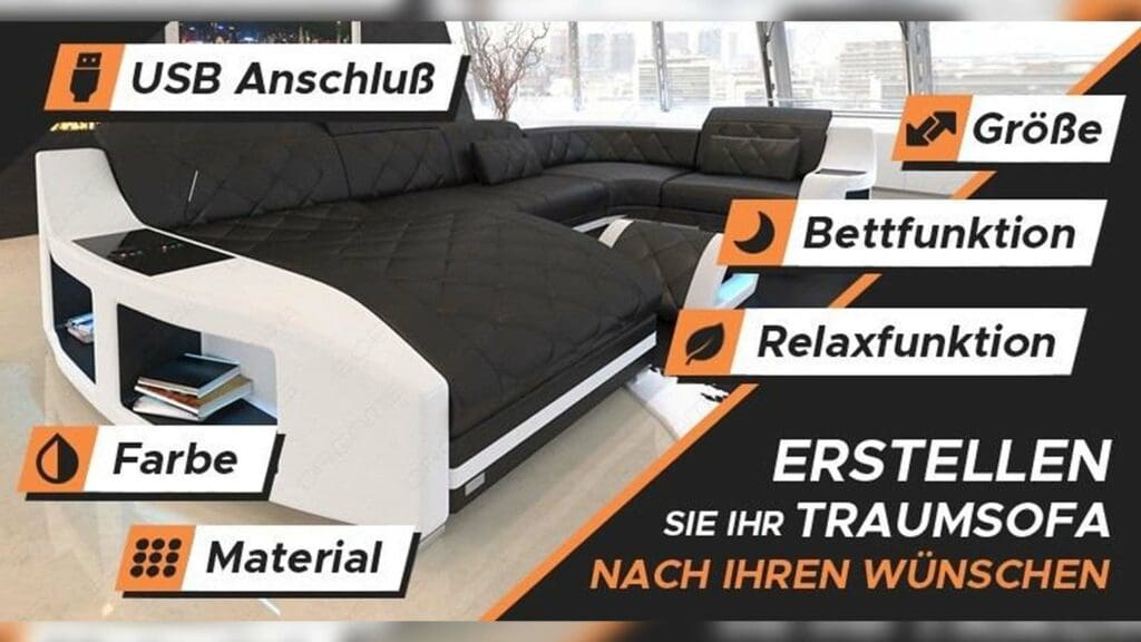 Erstellen Sie Ihr Traumsofa nach Ihren Wünschen - Sofa selbst konfigurieren