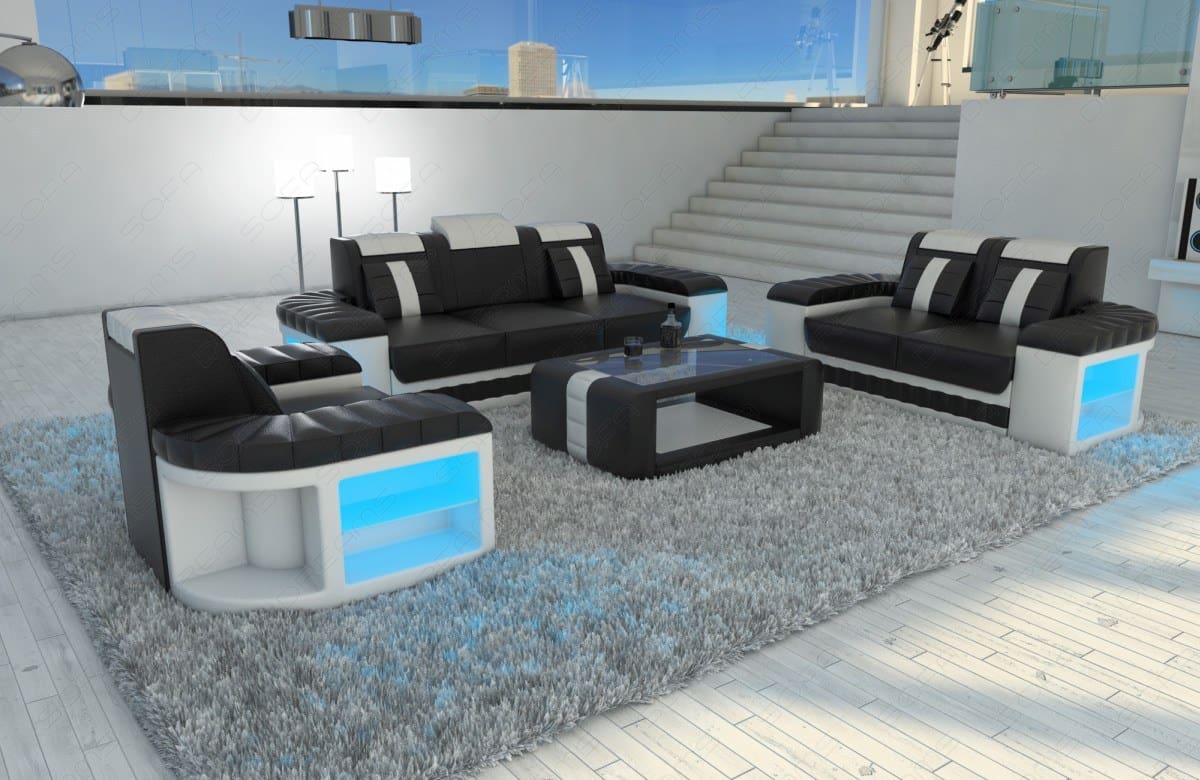 Couchgarnitur Bellagio mit 3 Sitzer, 2er und Sessel
